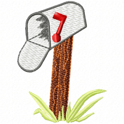 Mailbox Embroidery Design 1 Mailbox Embroidery Design 1